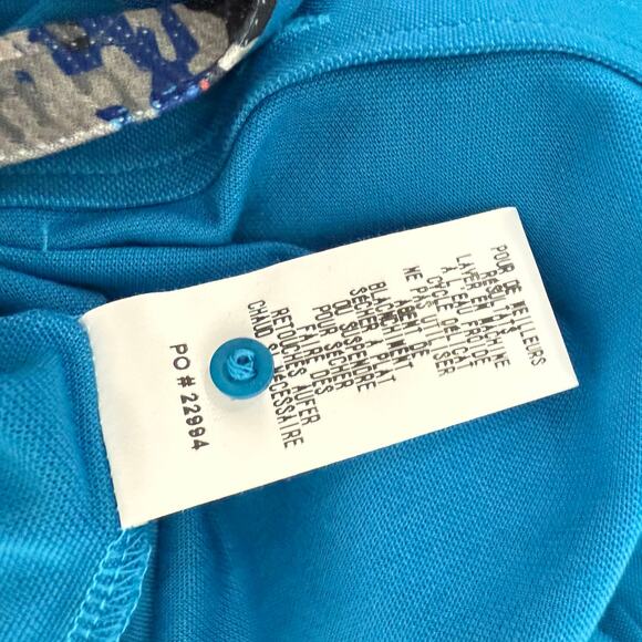 Robert Graham Casual Button Front Long Sleeve Shirt Solid Marine Blue M - Picture 7 of 10